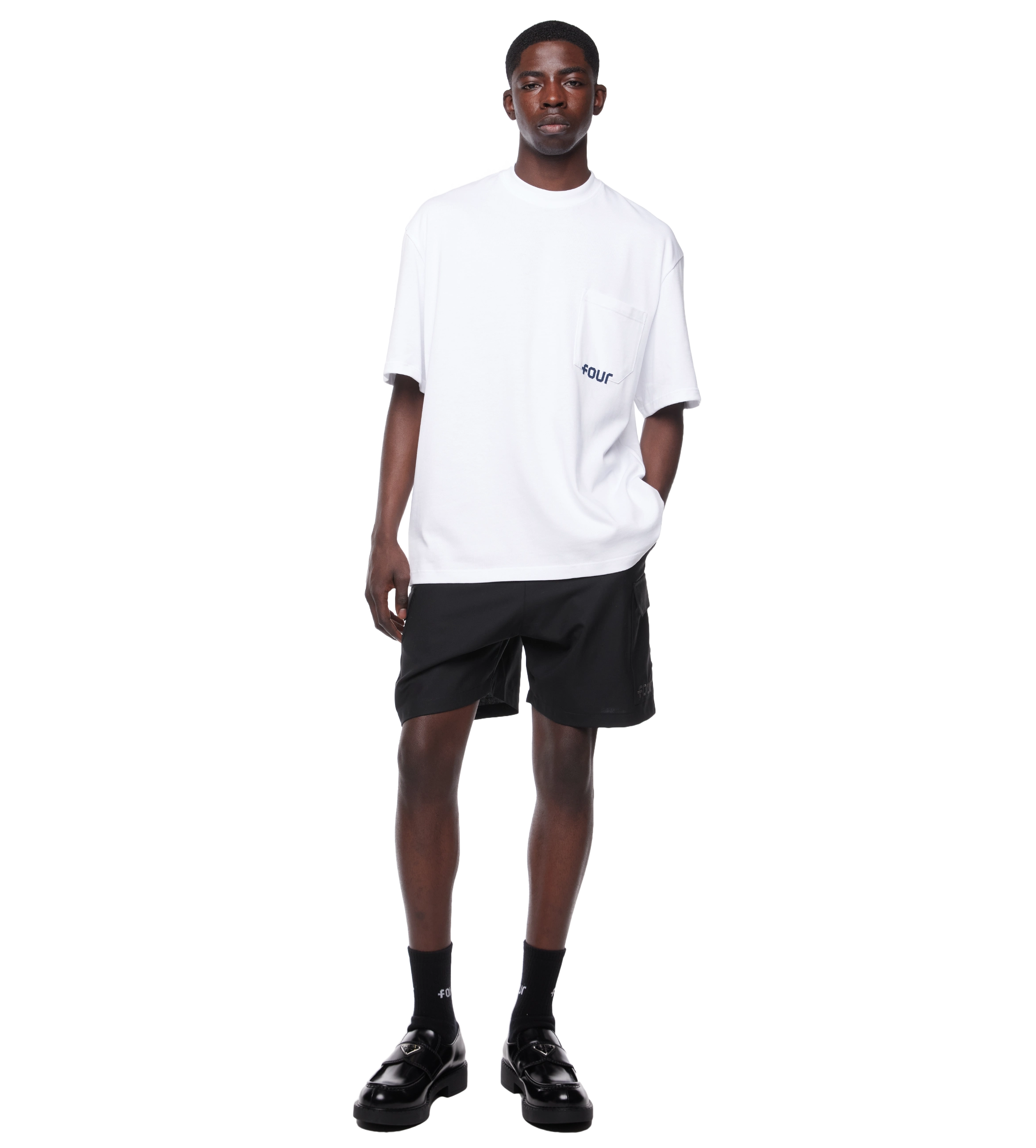 Logo Pocket Tee White