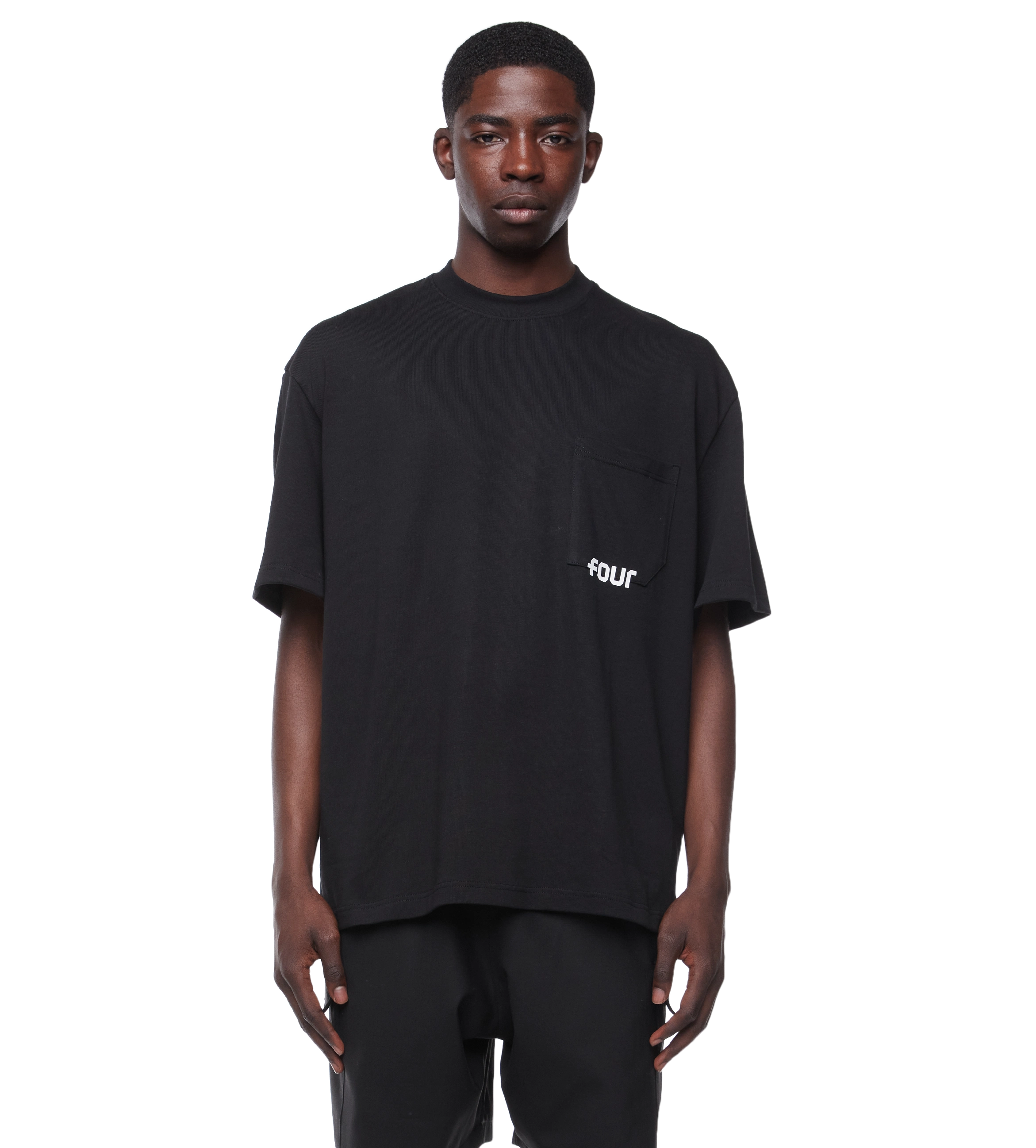 Logo Pocket Tee Jet Black
