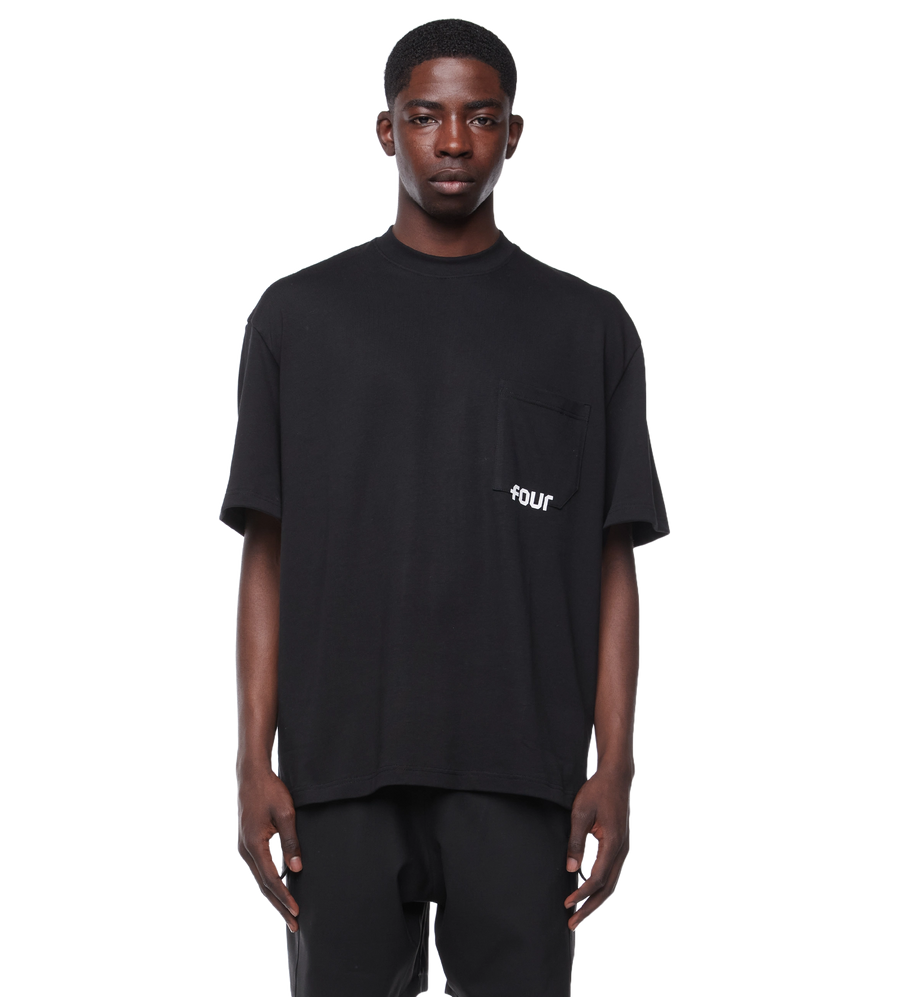 Logo Pocket Tee Jet Black