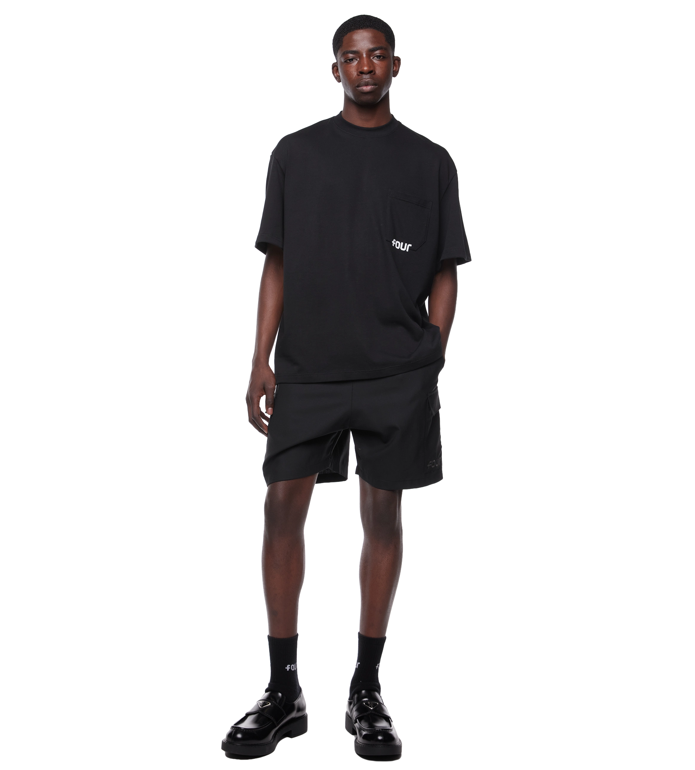 Logo Pocket Tee Jet Black