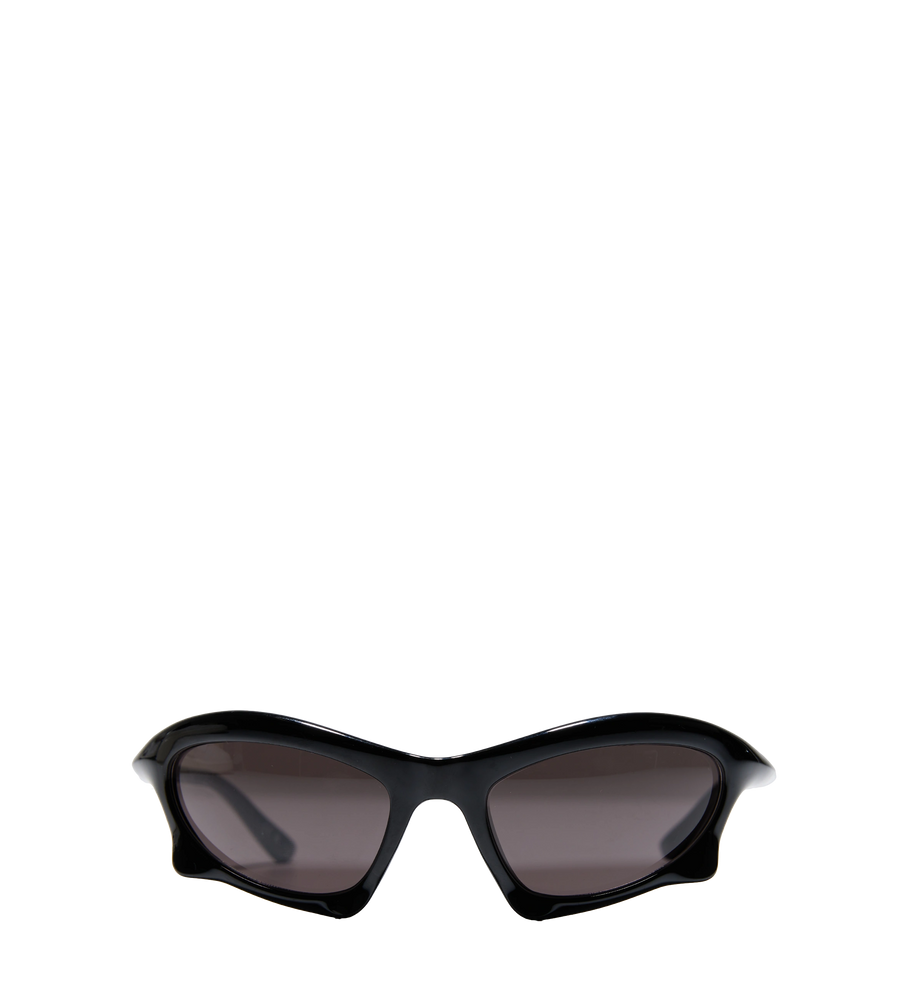 Bat Rectangle Sunglasses Black