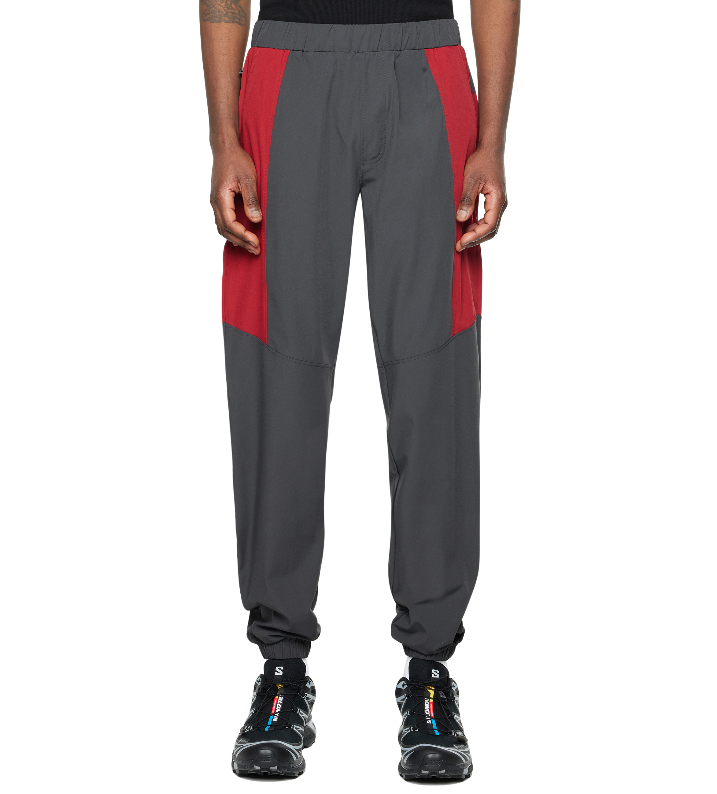 Sportswear Track Pants Dark Grey/ Red