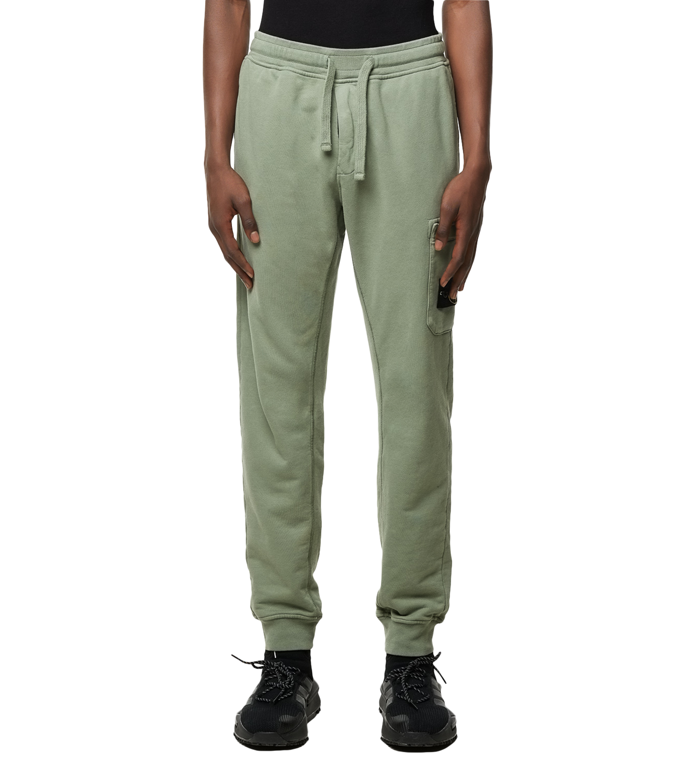 Compass-patch Cargo Sweat Pants Light Green