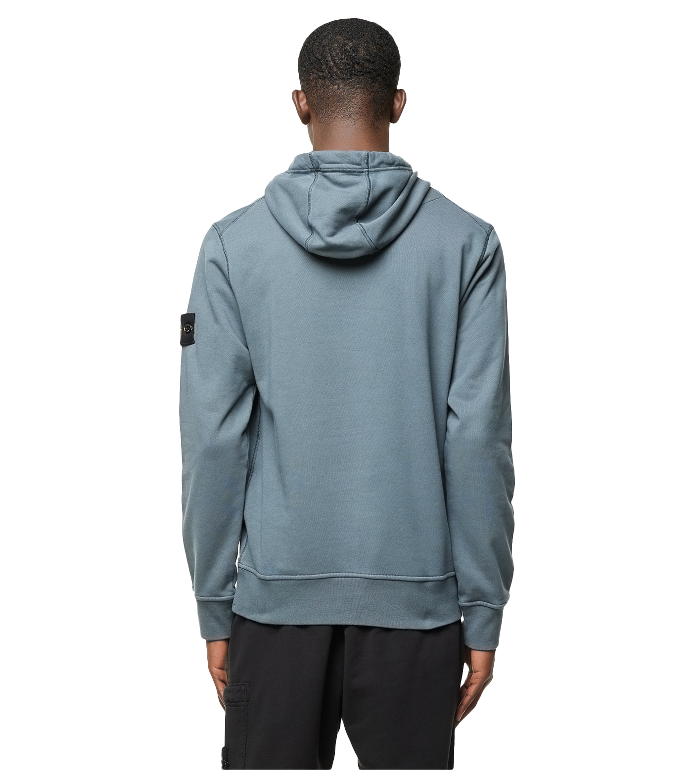 Compass-patch Pullover Hoodie Grey