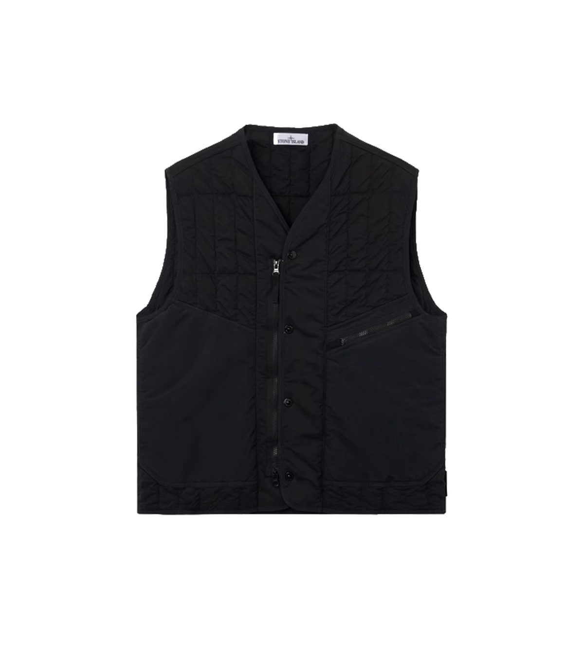 Ultralight Nylon Quilted-TC Padded Vest Black