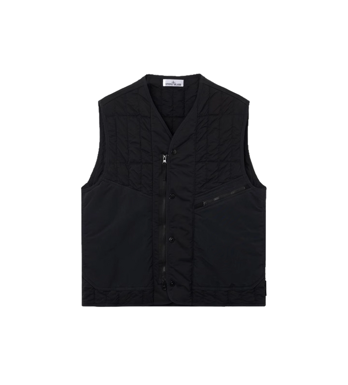 Ultralight Nylon Quilted-TC Padded Vest Black