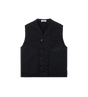 Ultralight Nylon Quilted-TC Padded Vest Black