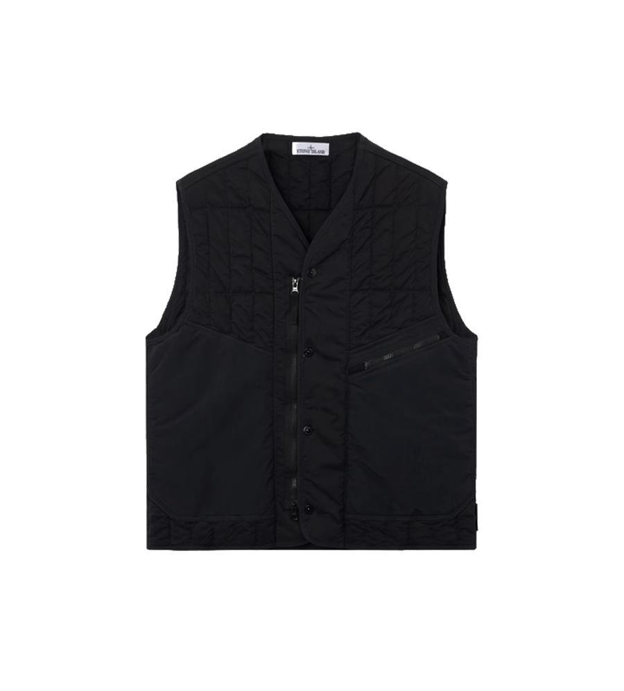 Ultralight Nylon Quilted-TC Padded Vest Black