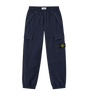 Wol-Nylon Flanellen Joggers Marineblauw