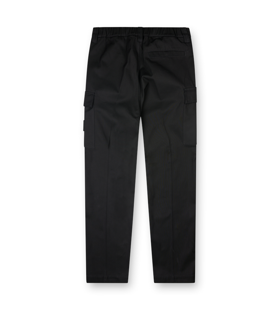 Stone Island Cargo Trousers Panama Cotton in Black
