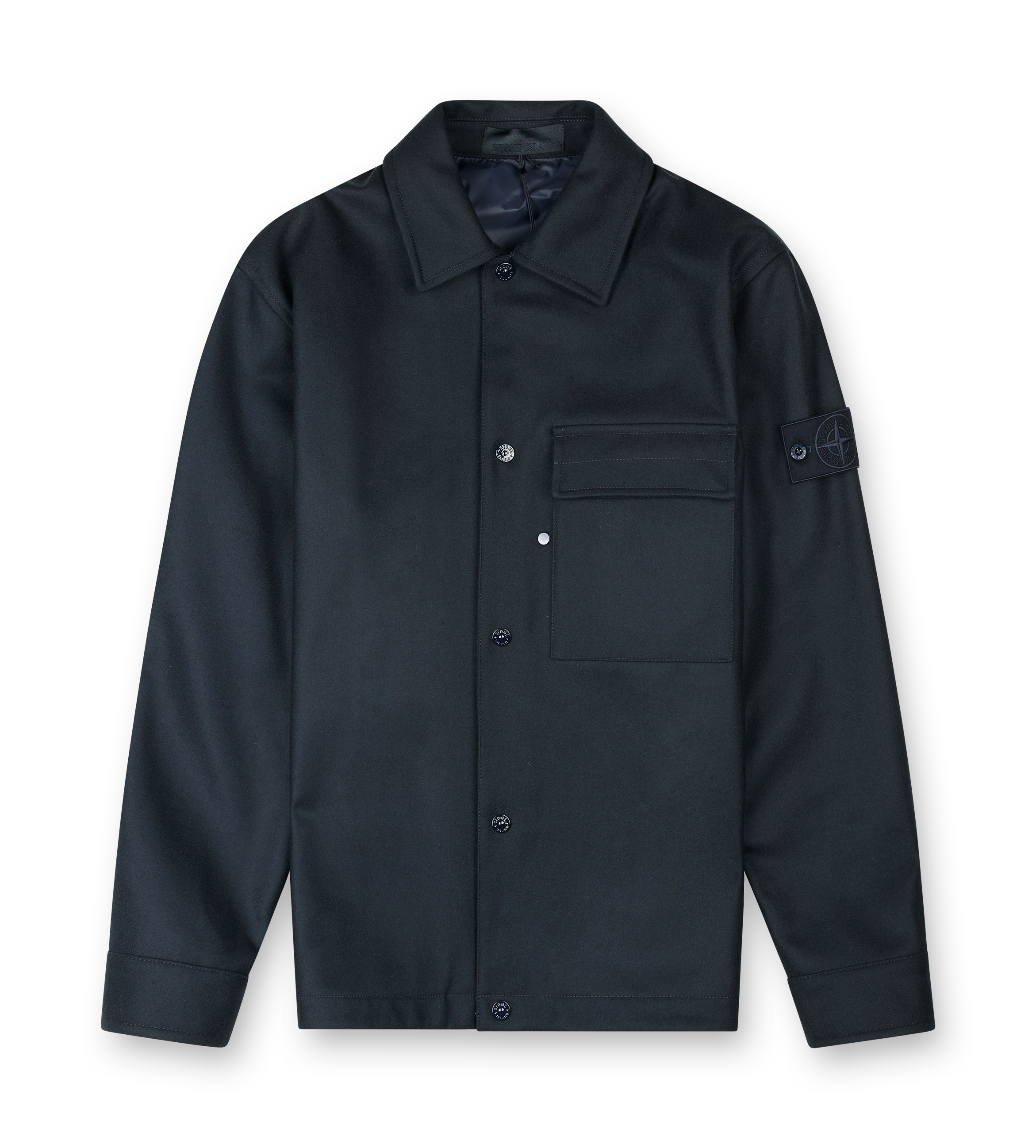 Stone Island Ghost Overshirt in Navy Blue