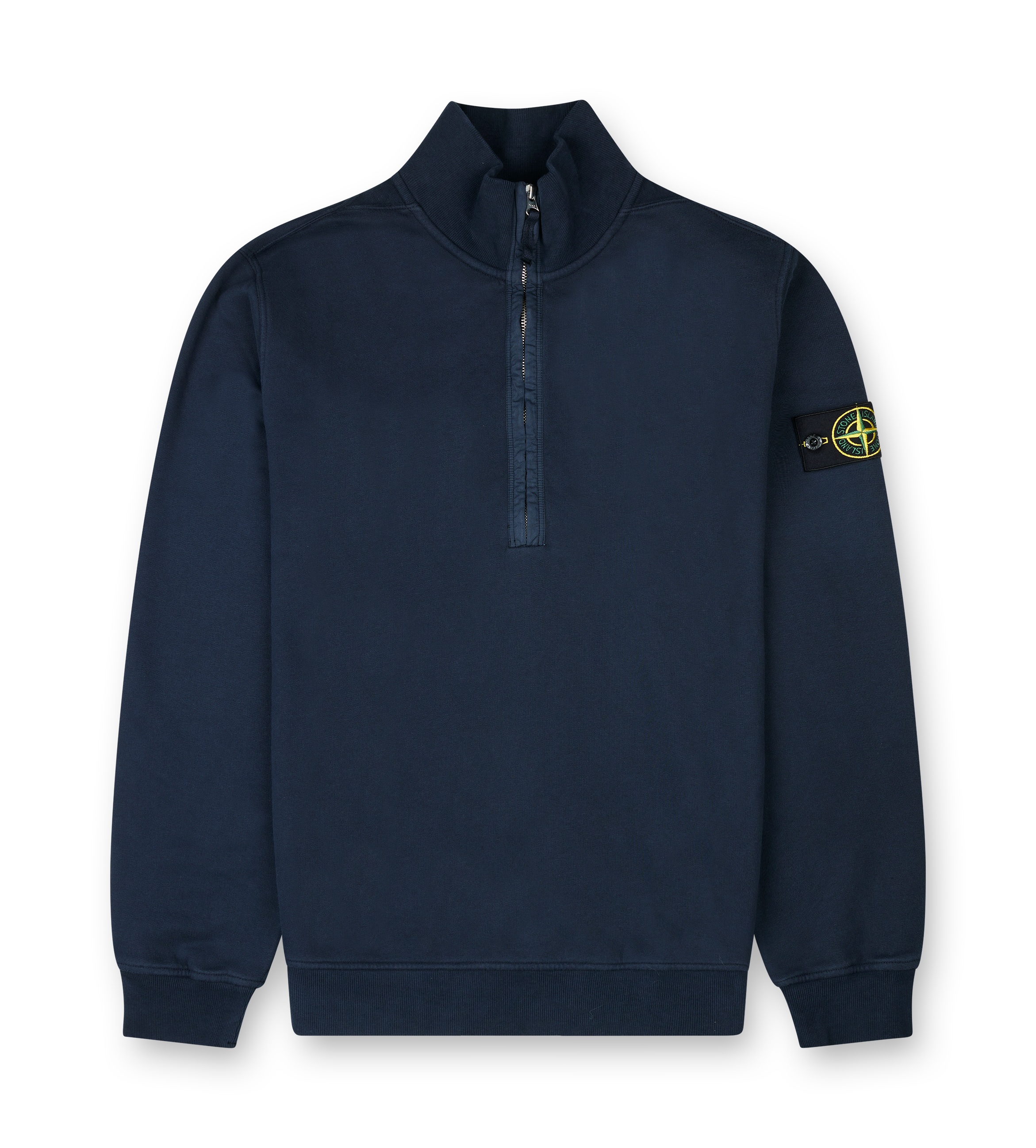 Stone Island Half-Zip Sweatshirt in Navy Blue