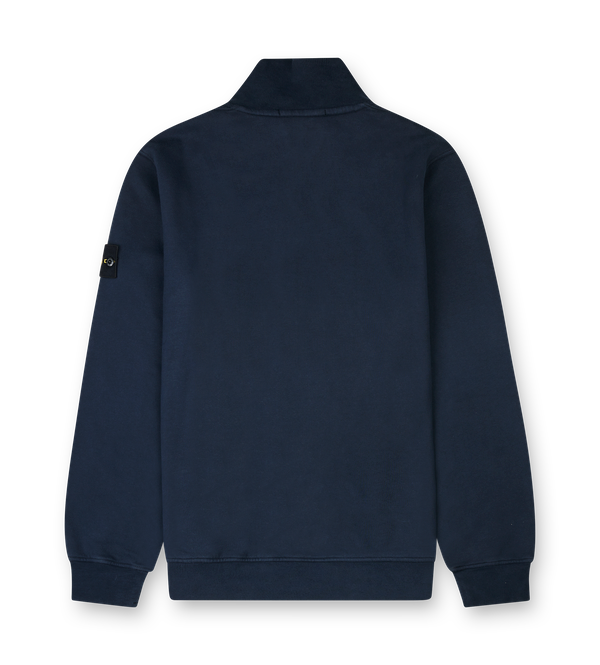Stone Island Half-Zip Sweatshirt in Navy Blue