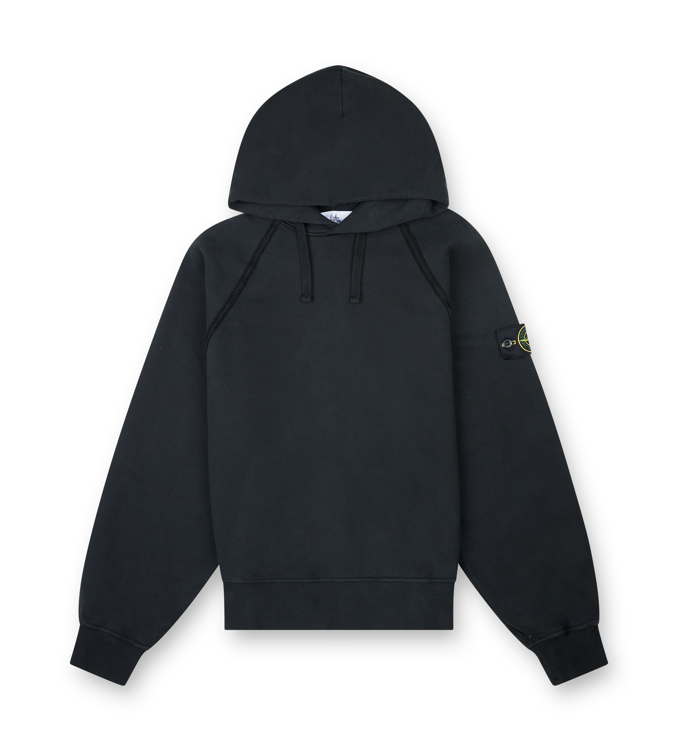 Stone Island Oversized Hooded Sweatshirt in Black