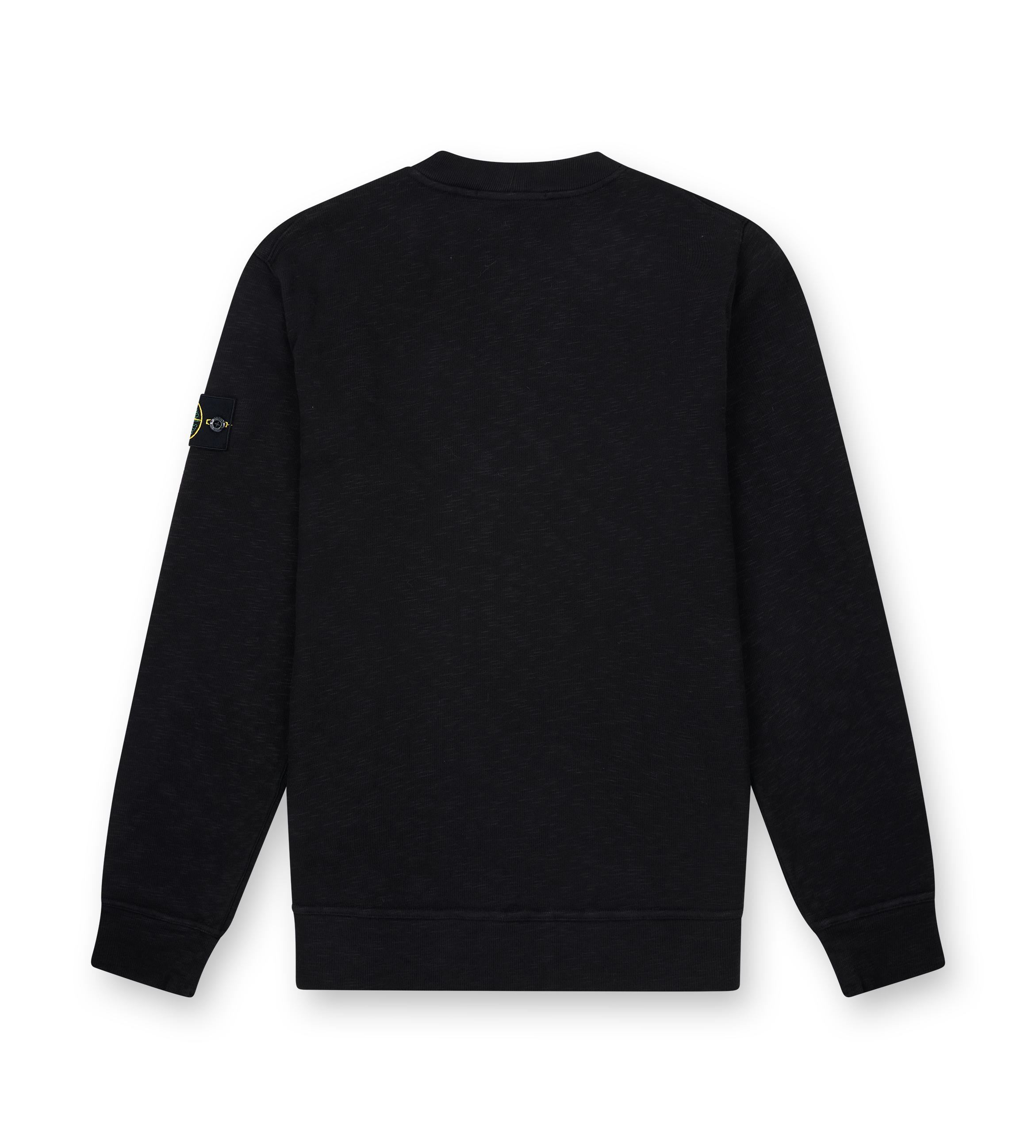 Stone Island Vanisé Brushed Heavy Cotton Jersey Sweatshirt in Black