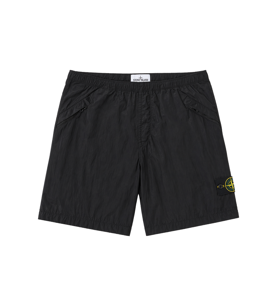 Stone Island Nylon Metal ECONYL® Shorts in Black