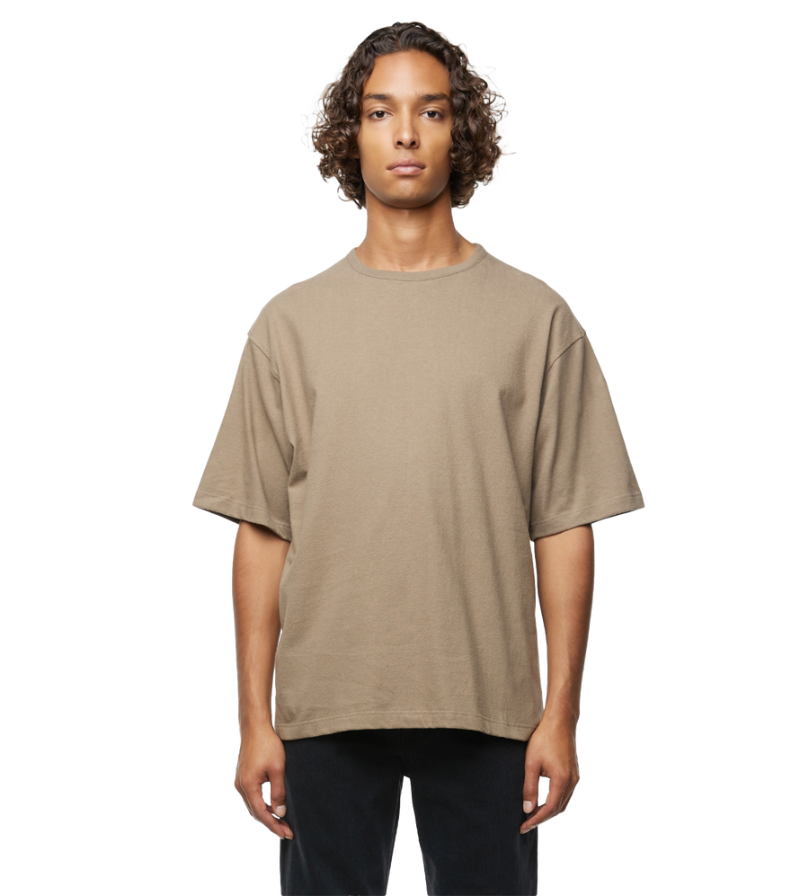 Steven Jersey T-shirt Taupe
