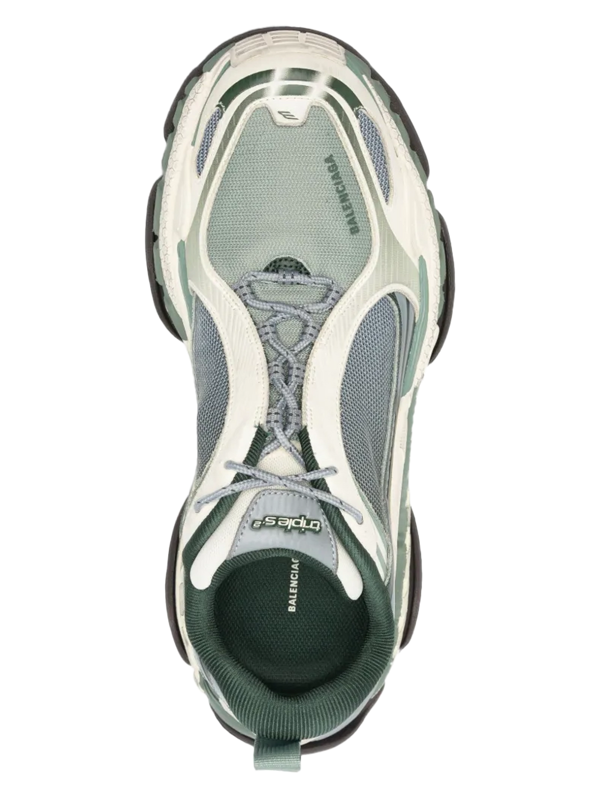 Triple S 2 sneakers groen // beige // grijs