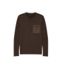Re-Nylon Geribde Trui Bruin