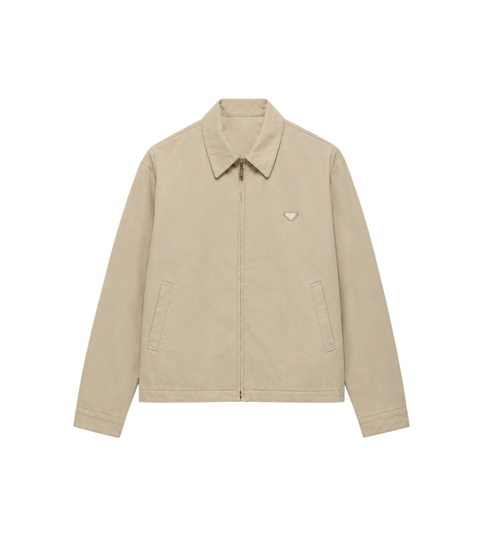 Old Denim Blouson Jacket Sand