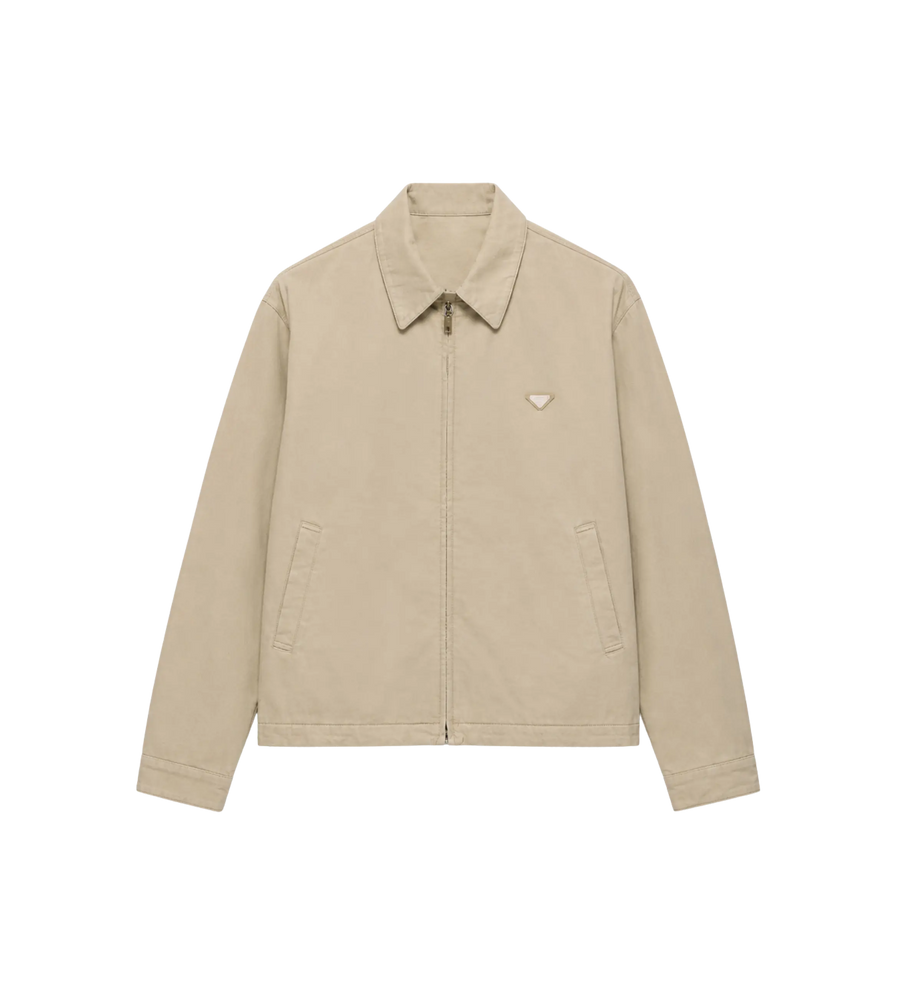 Old Denim Blouson Jacket Sand