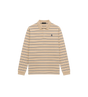Gestreepte Katoenen Piqué Polo Marineblauw / Wit