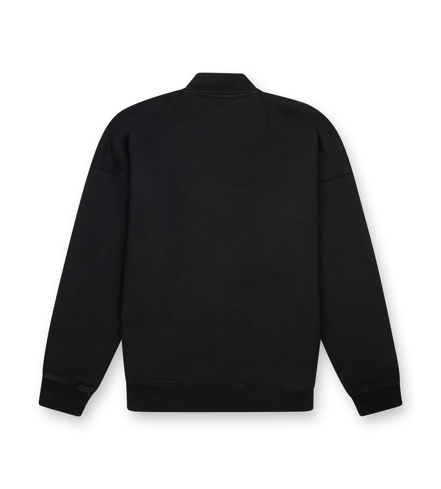 Willy Chavarria Bravo Quarter Zip in Black