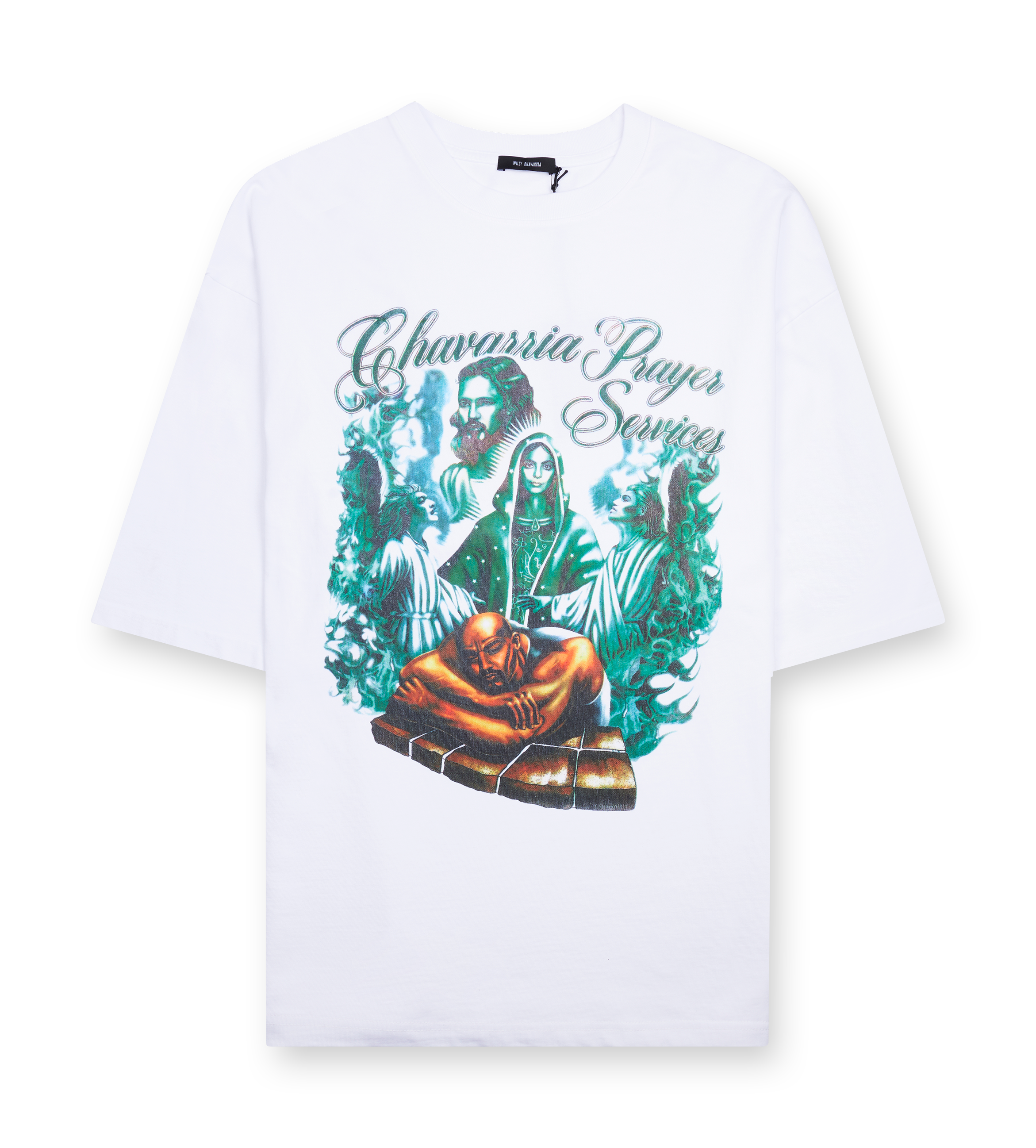 Willy Chavarria Chavarria Prayer Services Northsider Tee in White