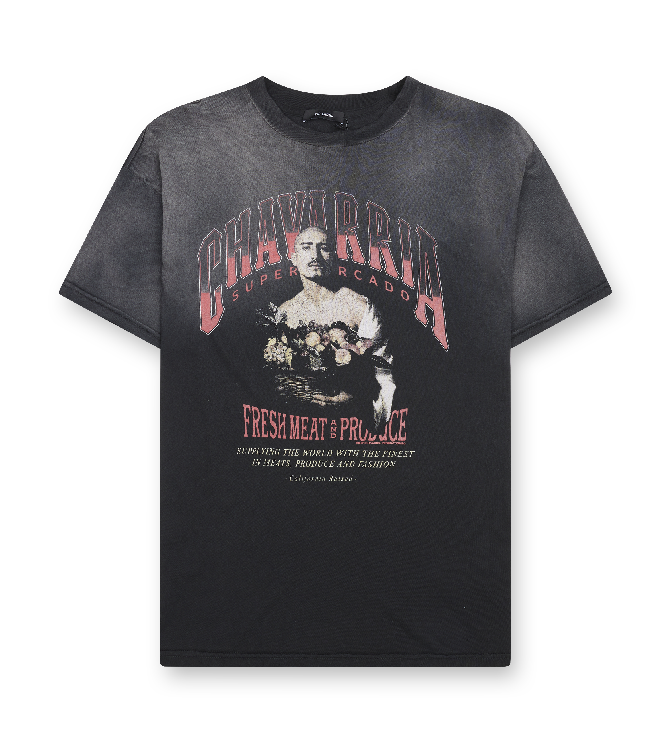 Willy Chavarria San Chachi Produce Easy Tee in Black