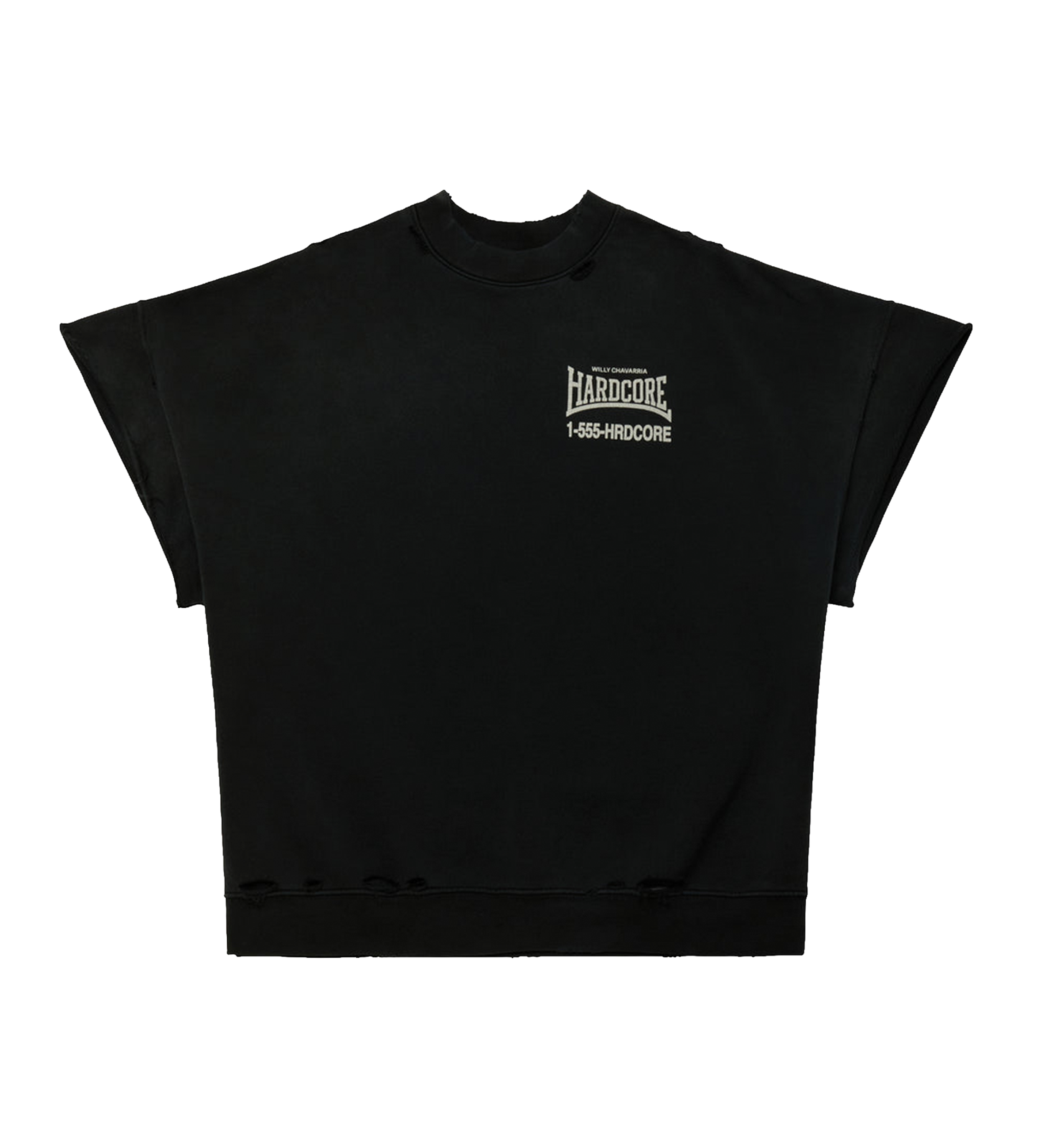 Willy Chavarria Hardcore Muscle Tee in Black Beauty