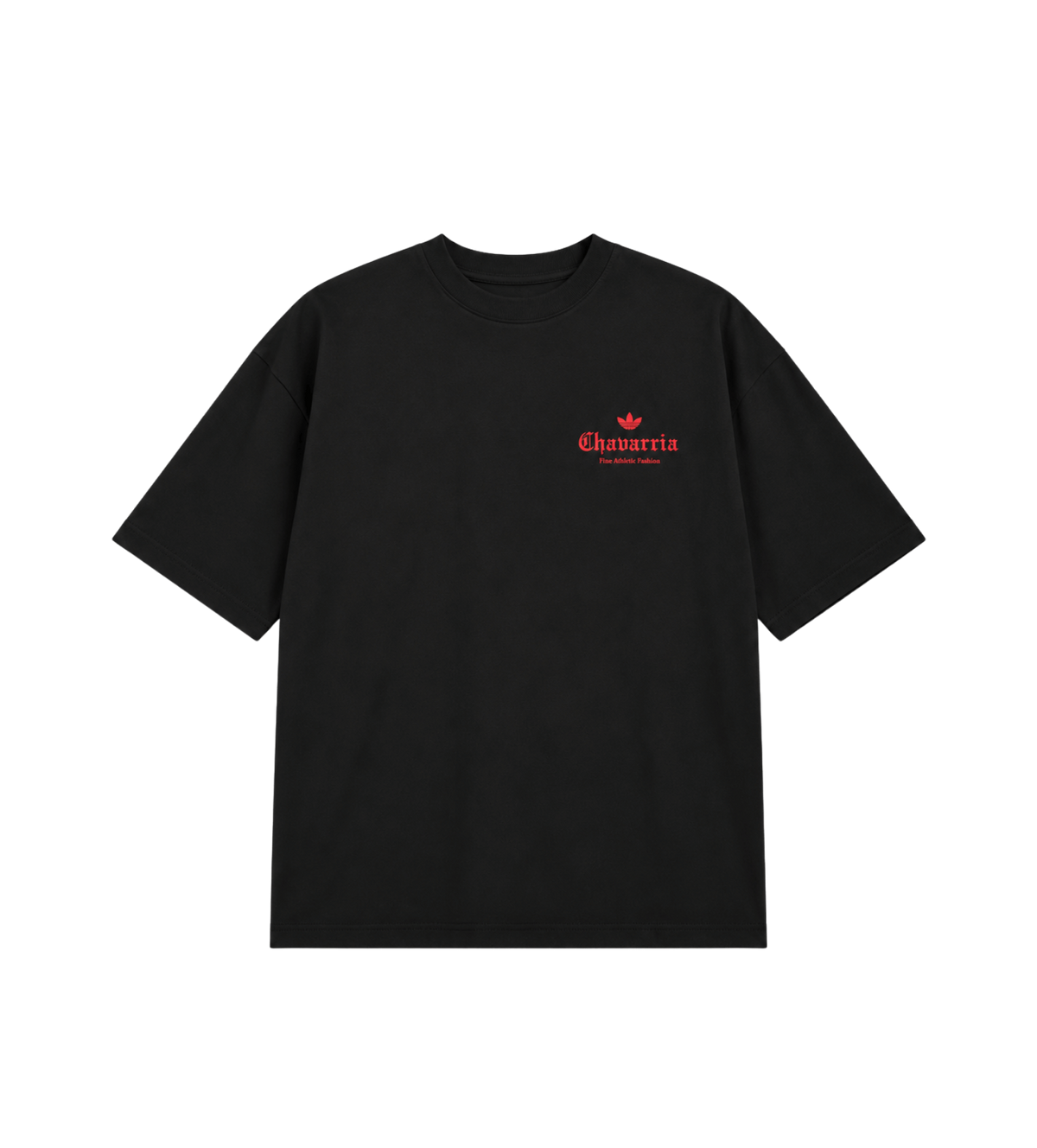 Donker Rose T-shirt Zwart Rood