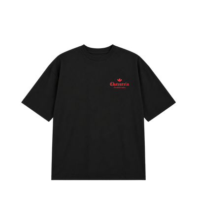 Donker Rose T-shirt Zwart Rood