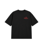 Donker Rose T-shirt Zwart Rood
