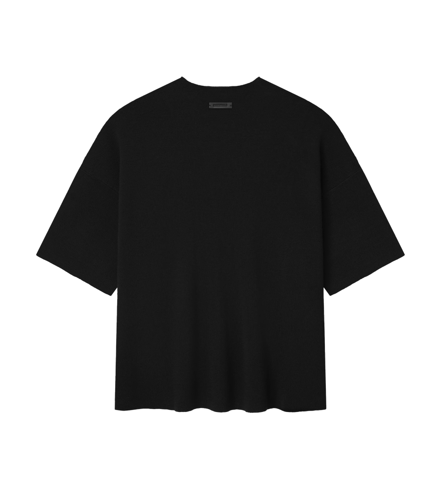 Fear of God ESSENTIALS Merino Short Sleeve Tee in Jet Black