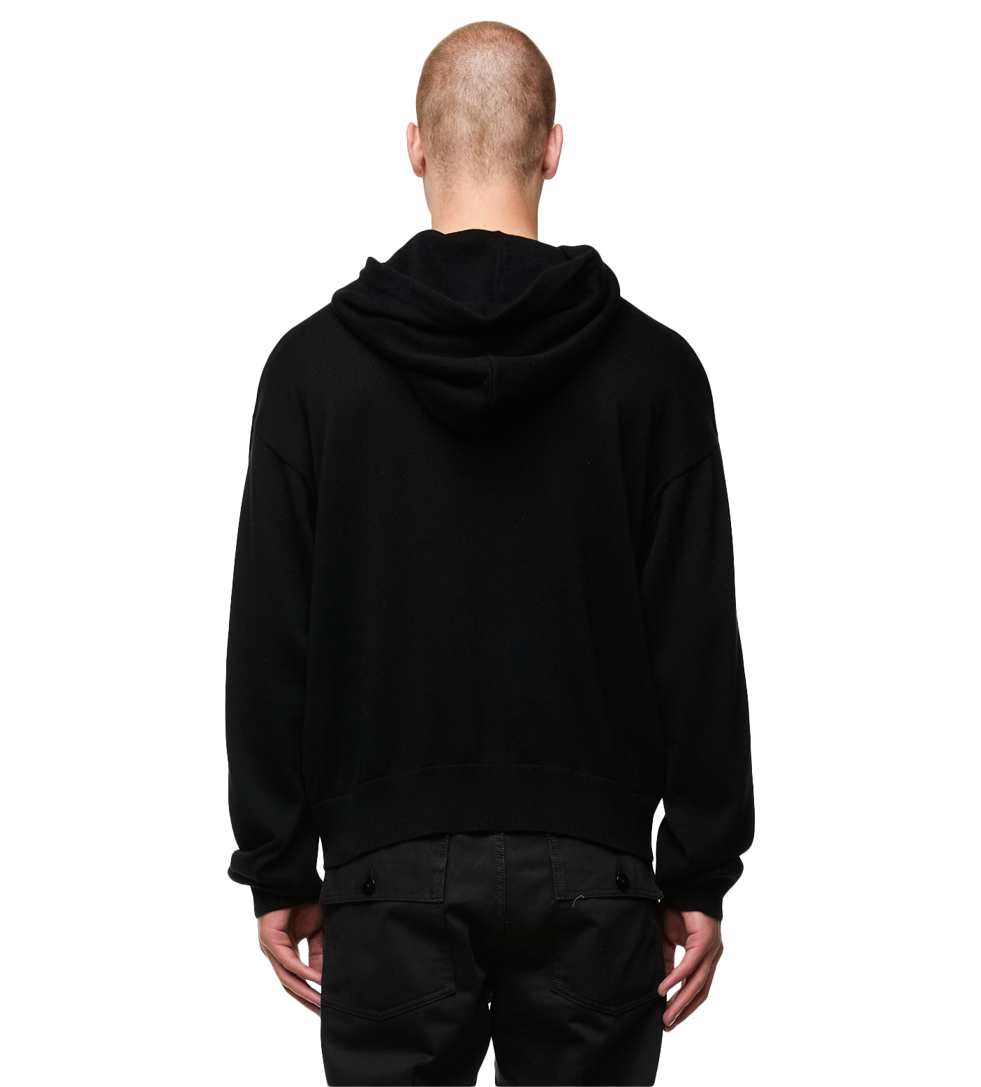 Floral Hoodie Black