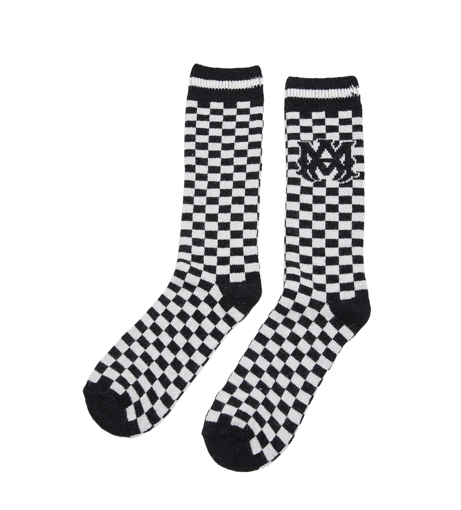 MA Logo Socks Black White