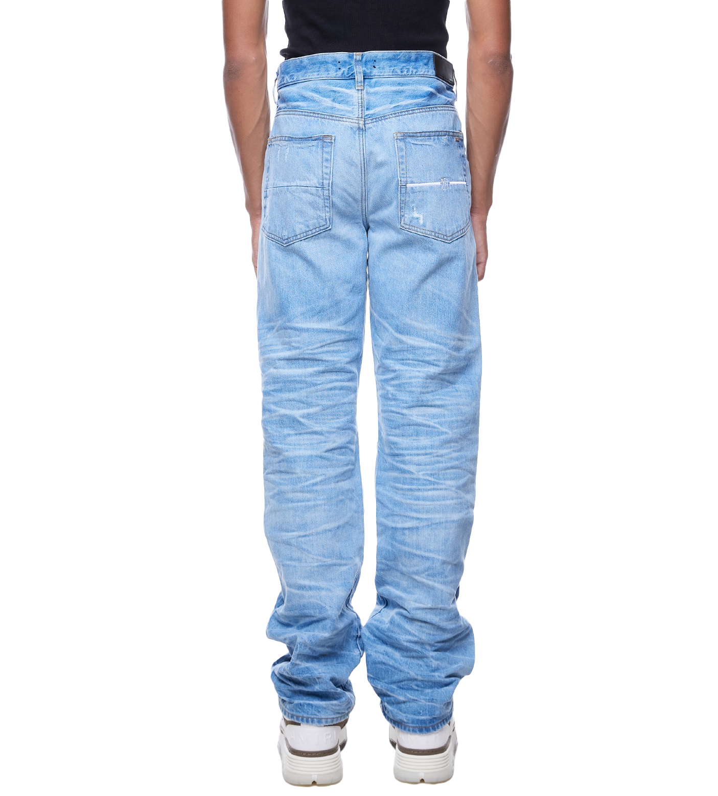 Distressed Lose-fit Jeans Faded Indigo