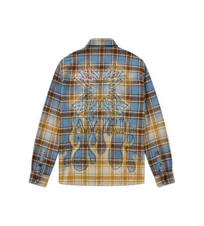 MA Quad Bleached Flannel Shirt