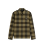 Heavy Flannel Check Shirt Deep Olive
