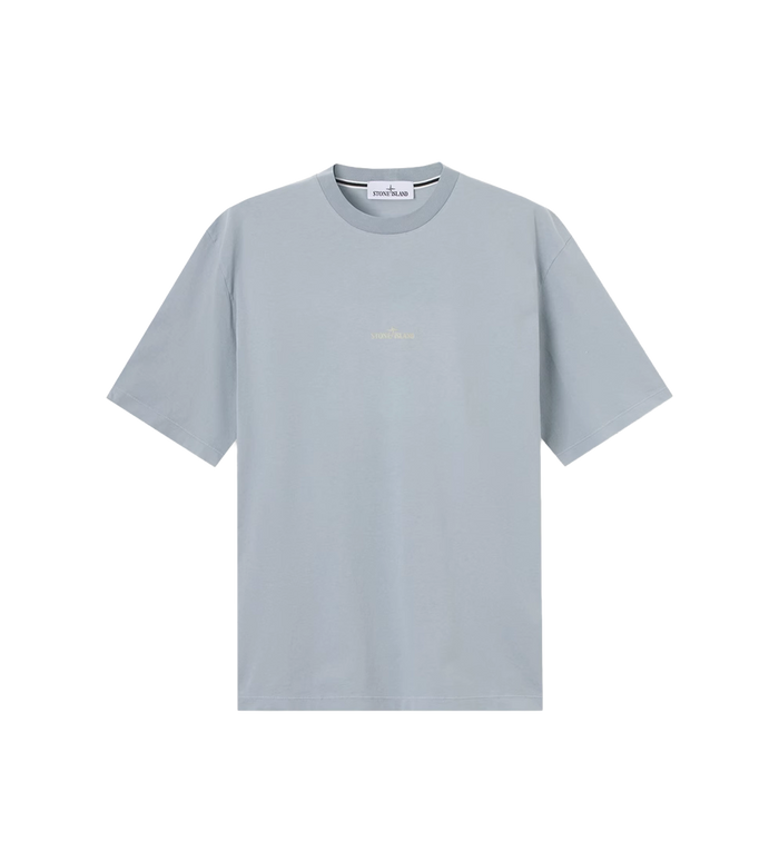 Stone Island Biologisch katoenen jersey woestijn T-shirt asgrijs