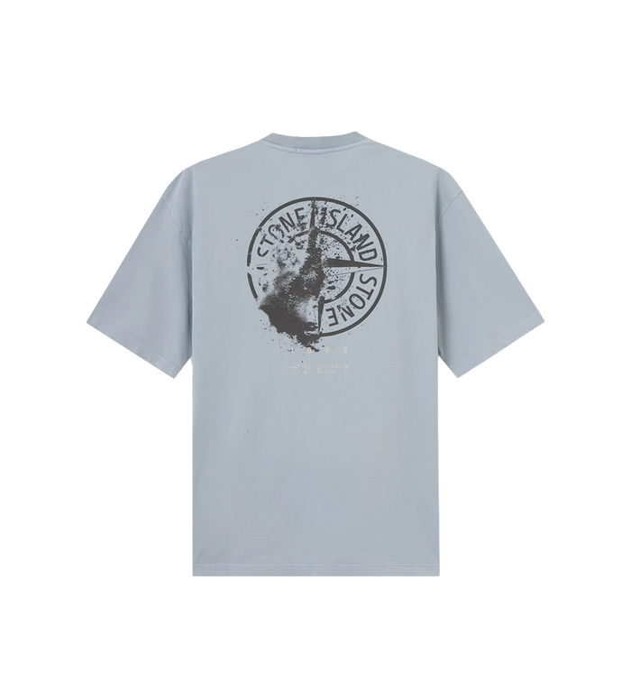 Stone Island Biologisch katoenen jersey woestijn T-shirt asgrijs