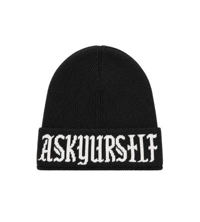 Cross Beanie Black