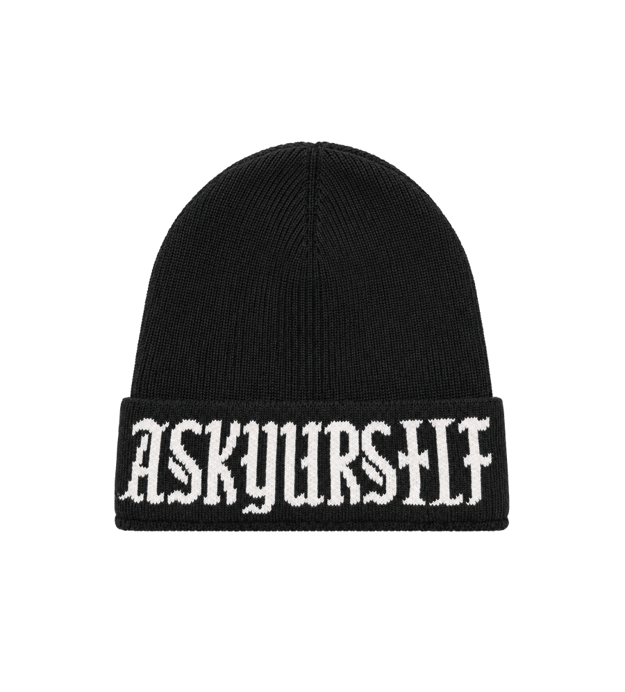 Cross Beanie Black