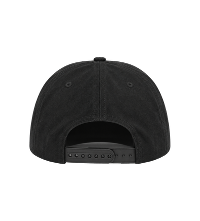 Cross Soft Crown Snapback Cap Black