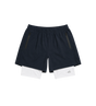 Techwear Shorts Navy/White