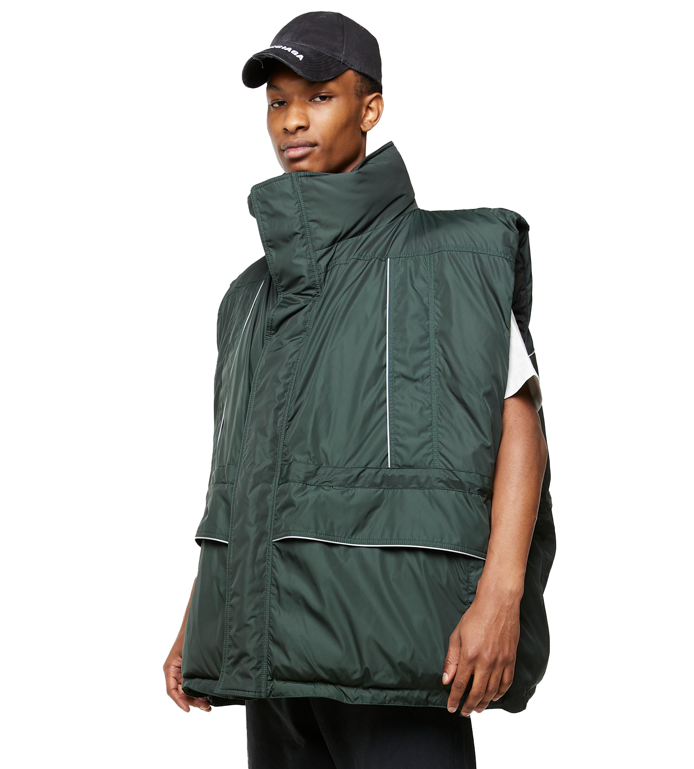Wrap Gilet Cypress Green