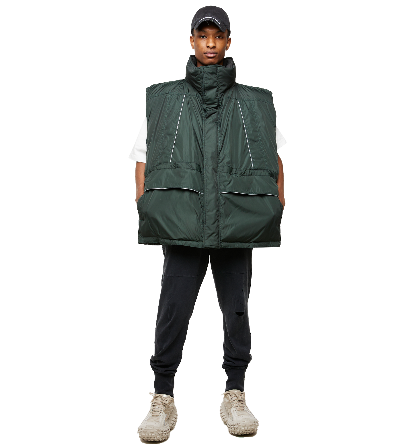 Wrap Gilet Cypress Green