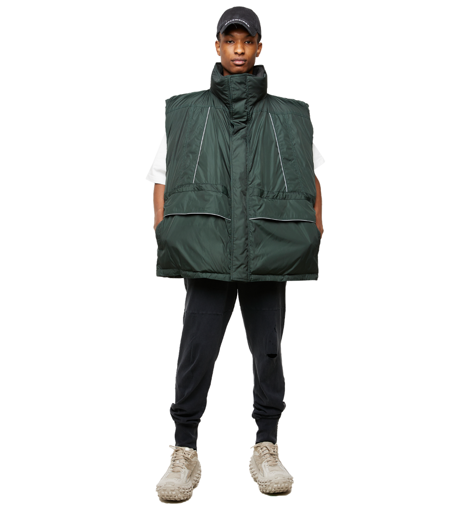 Wrap Gilet Cypress Green