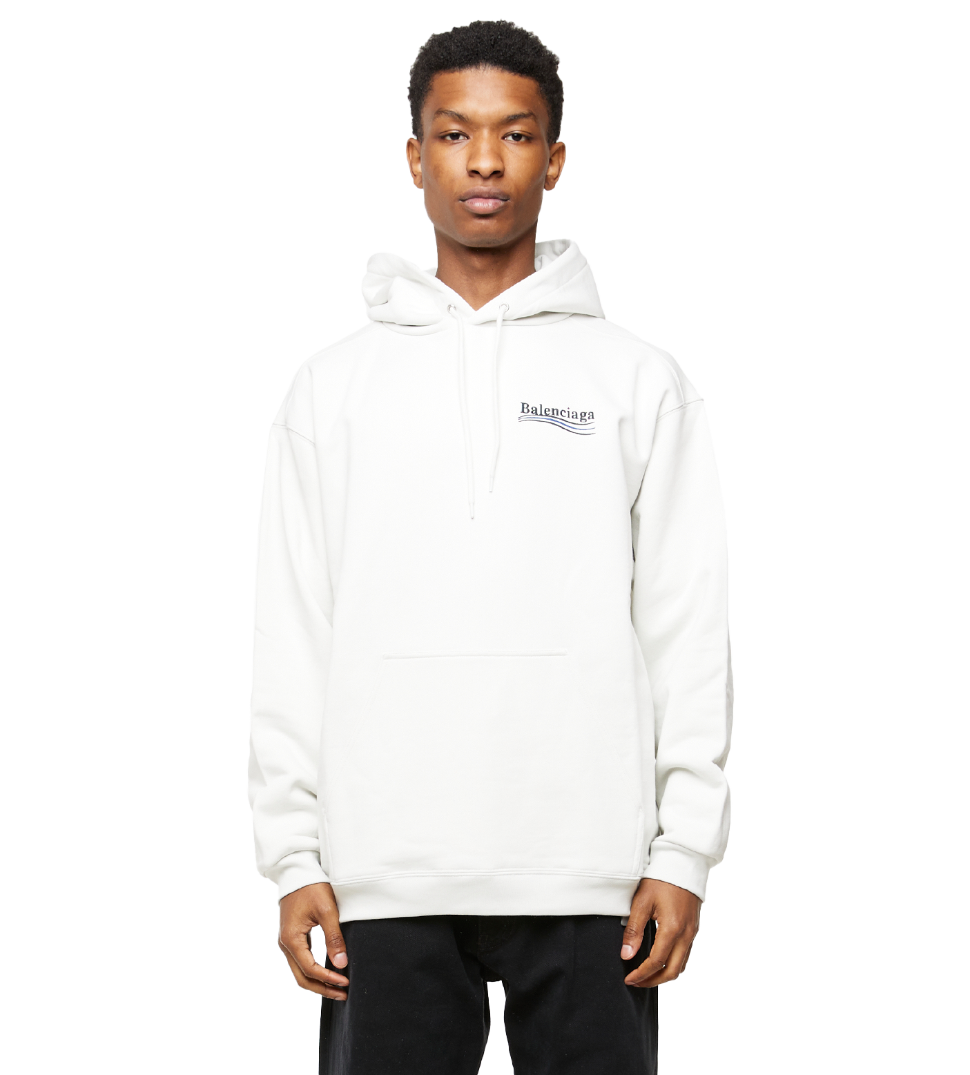 Political Campaign Hoodie Dirty White