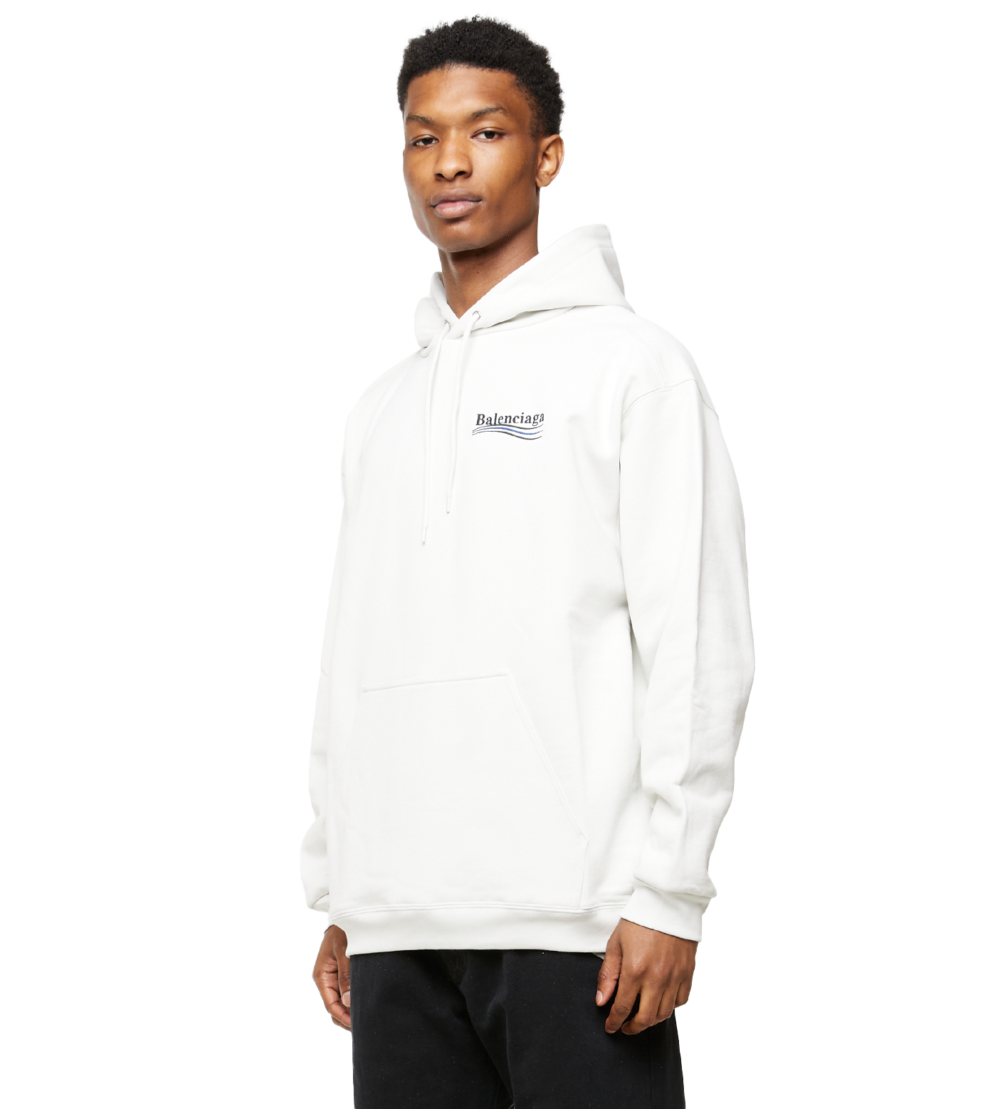 Political Campaign Hoodie Dirty White